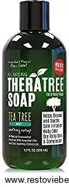 Antifungal Soap with Tea Tree Oil and Neem Body Wash- 100% organic body wash