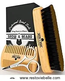 beard brush and comb best bamboo beard kit for home and travel