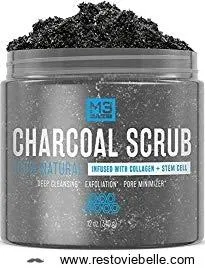 M3 Naturals Premium Activated Charcoal Scrub