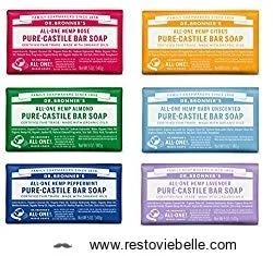 Dr- Bronner’s Original Organic Castile Bar Soap - Best Moisturizing Bar Soaps