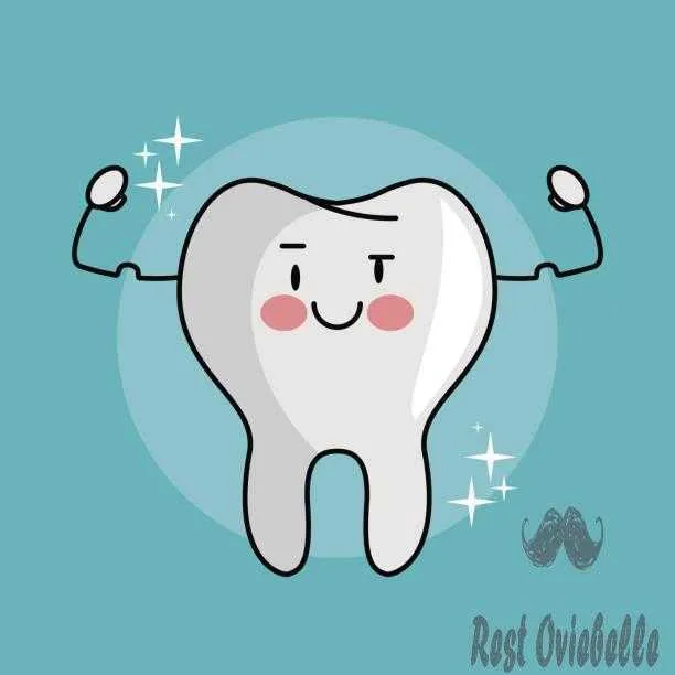 Tooth funny cartoon vector art illustration whitening mouthwashes