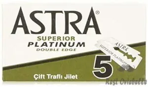 astra platinum double edge safety razor blades 100 blades 20 x 5