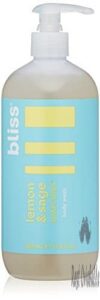 bliss lemon sage soapy suds body wash gentle hydrating for supremely soft skin paraben free cruelty free 17 0 fl oz