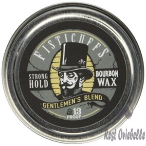 fisticuffs strong hold mustache wax gentlemens blend 1 oz tin