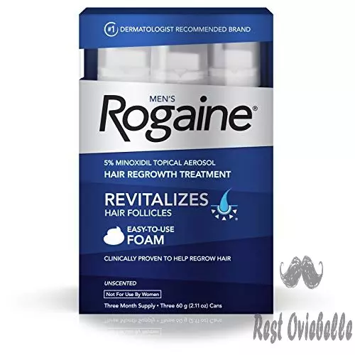 mens rogaine 5 minoxidil foam for hair loss and hair regrowth topical treatment for thinning hair 3 month supply 3