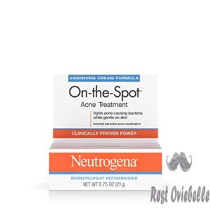 neutrogena on the spot acne spot treatment with 2 5 benzoyl peroxide acne treatment medicine to treat face acne gentle