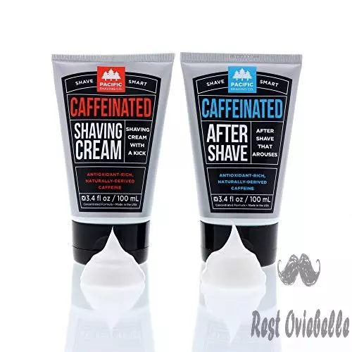 pacific shaving company caffeinated shaving cream helps reduce appearance of redness with safe natural and plant derived