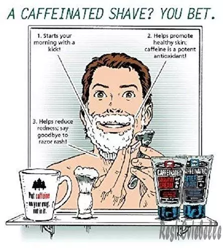 pacific shaving company caffeinated shaving cream helps reduce appearance of redness with safe natural and plant derived