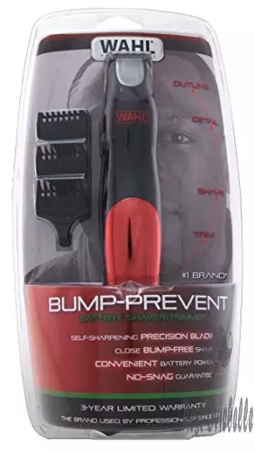 Wahl Trimmer Bump-Prevent Battery Shaver/Trimmer,