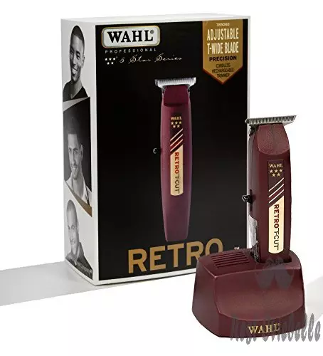 wahl professional 5 star series cordless retro t cut trimmer 8412 great for professional stylists and barbers 60 minute