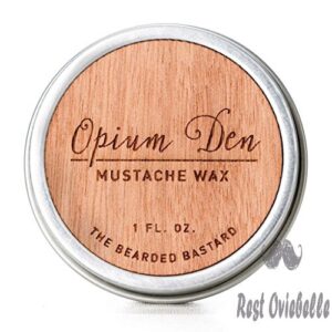 opium den mustache wax