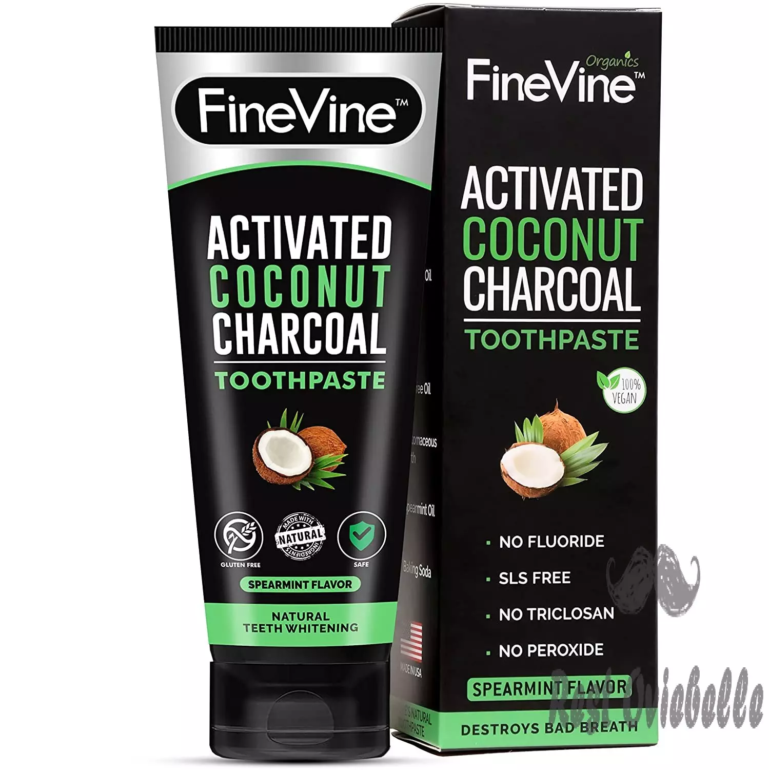 Finevine 100 Natural Charcoal Toothpaste
