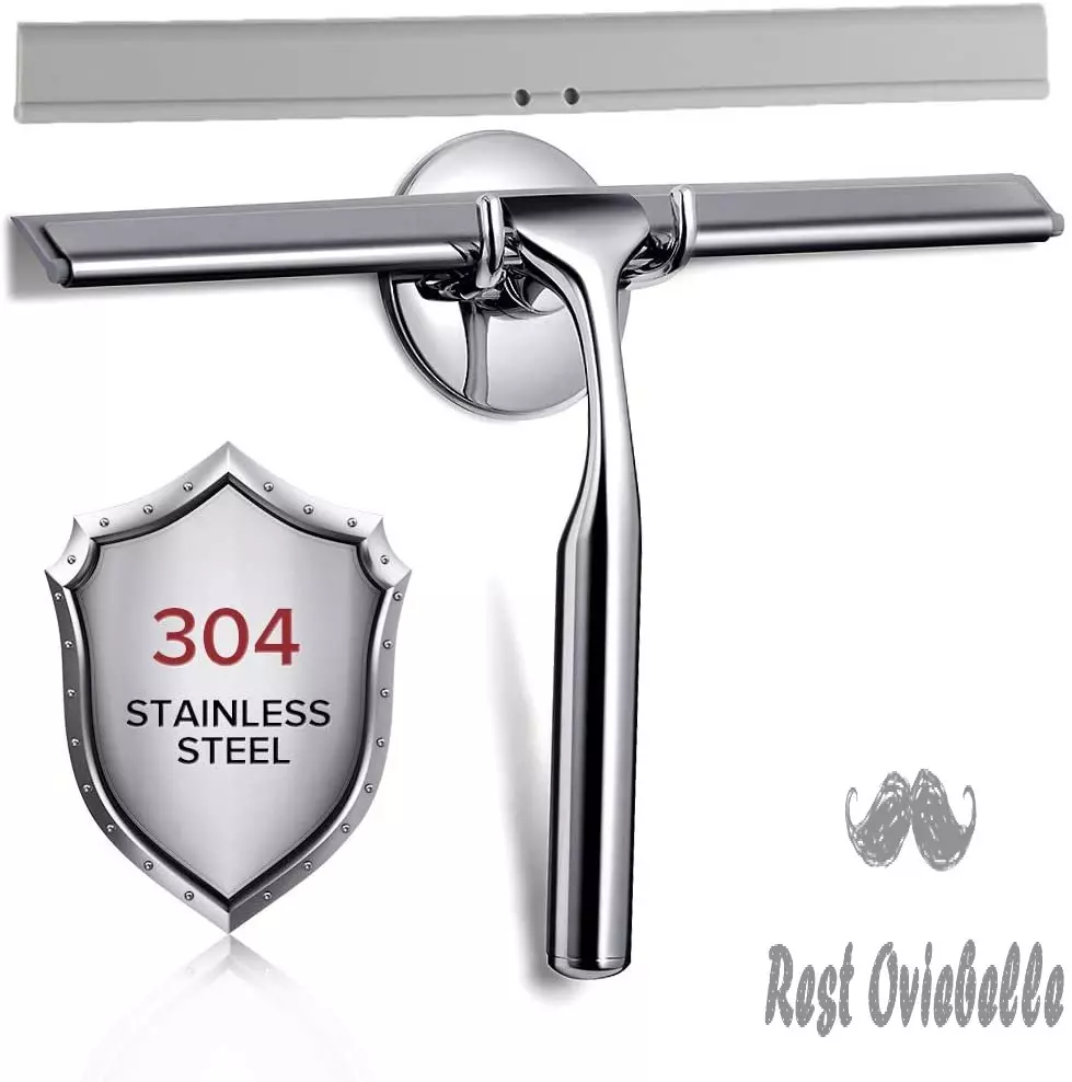quntis shower squeegee 10 stainless b071vsc79h