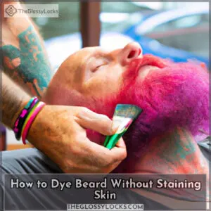 how to dye beard without staining skin