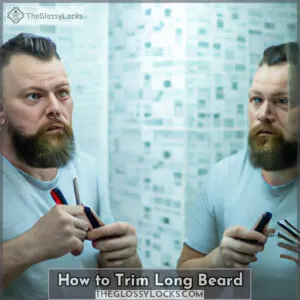 how to trim long beard