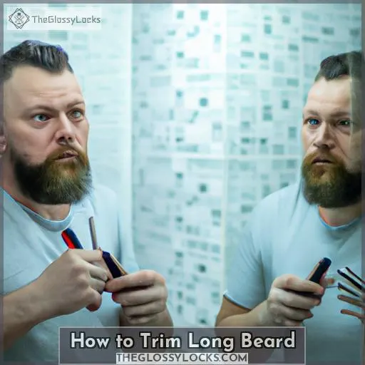 how to trim long beard