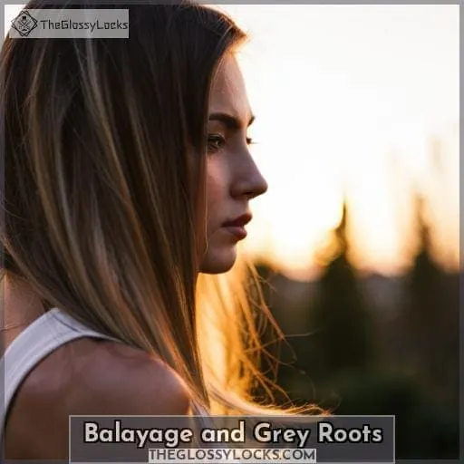Balayage and Grey Roots