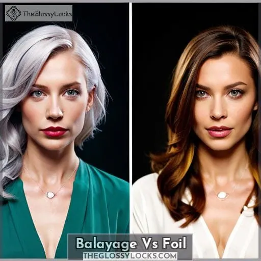 balayage vs foil