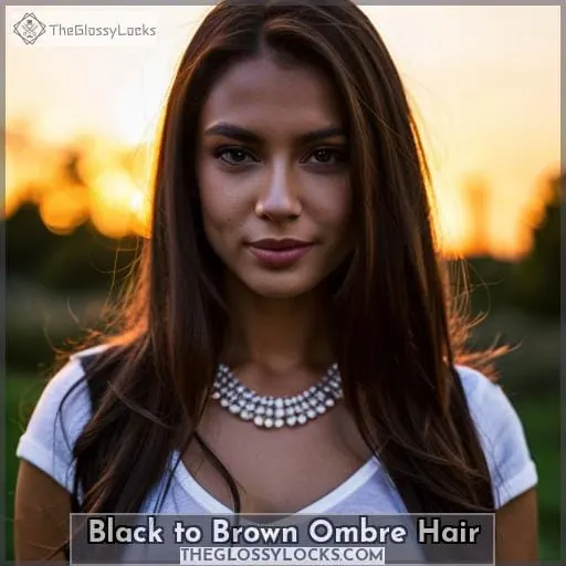 Black to Brown Ombre Hair