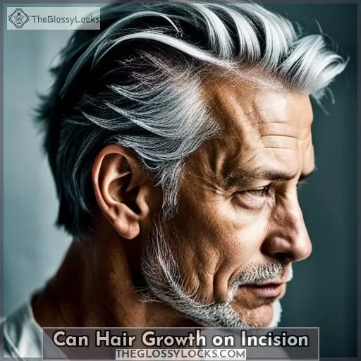 can hair growth on incision