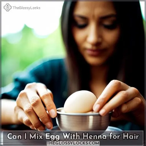 can i mix egg with henna for hair