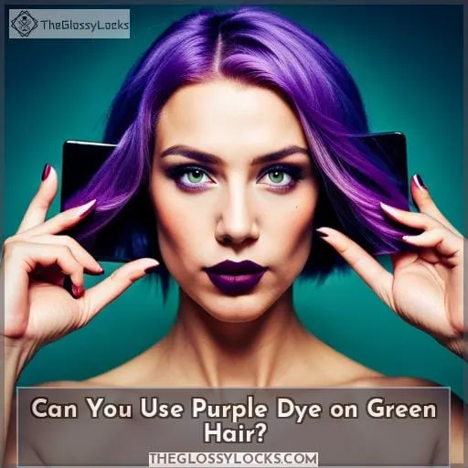 Can You Use Purple Dye on Green Hair?