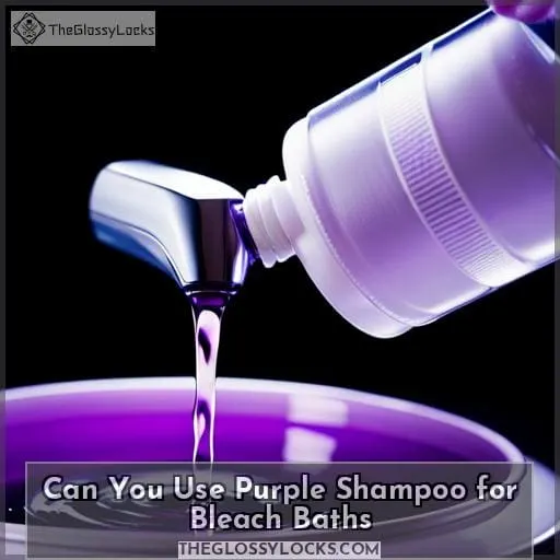 can you use purple shampoo for bleach baths