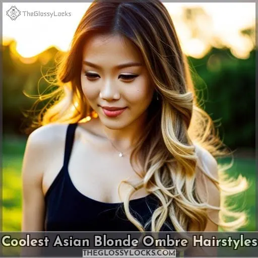 Coolest Asian Blonde Ombre Hairstyles