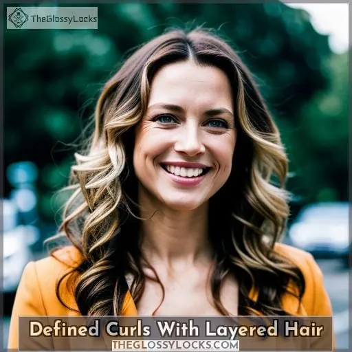 Defined Curls With Layered Hair