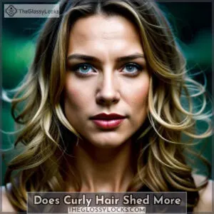 does curly hair shed more