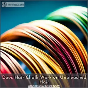 does hair chalk work on unbleached hair