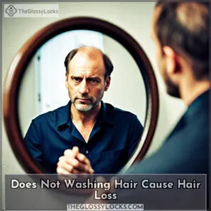 does not washing hair cause hair loss