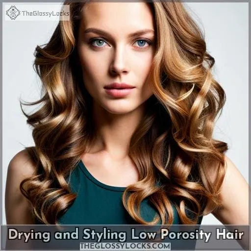 Drying and Styling Low Porosity Hair