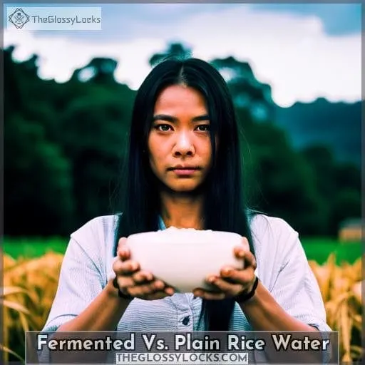 Fermented Vs. Plain Rice Water