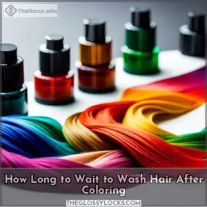 how long to wait to wash hair after coloring