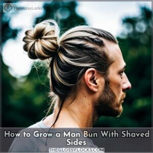how to grow a man bun with shaved sides