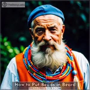 how to put beads in beard