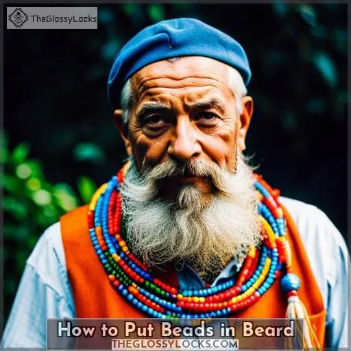 how to put beads in beard