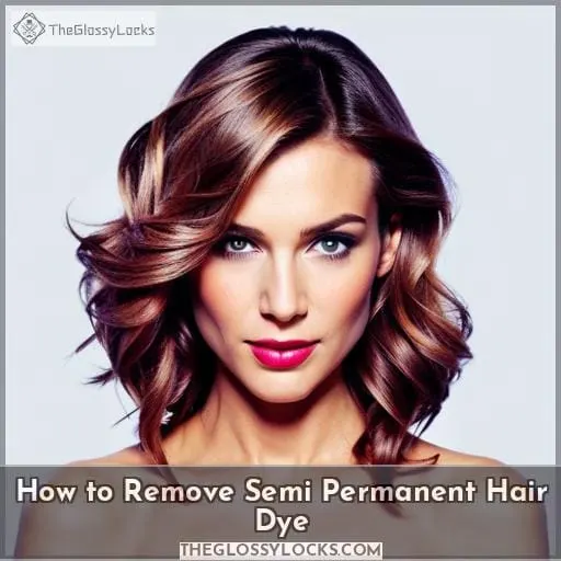 how to remove semi permanent hair dye