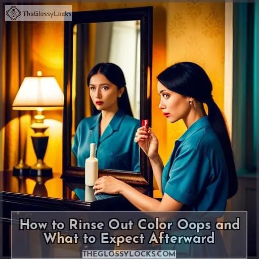 How to Rinse Out Color Oops and What to Expect Afterward
