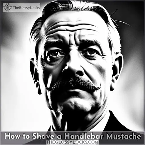 how to shave a handlebar mustache