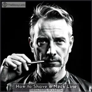 how to shave a neck line
