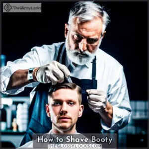 how to shave booty