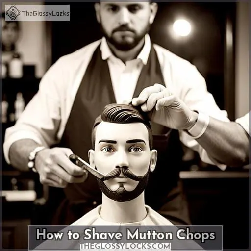how to shave mutton chops