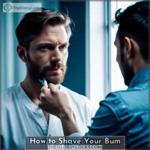 how to shave your bum