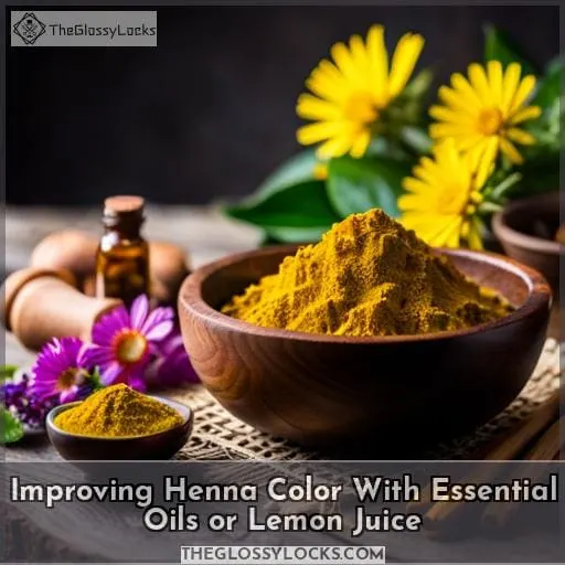 Improving Henna Color With Essential Oils or Lemon Juice