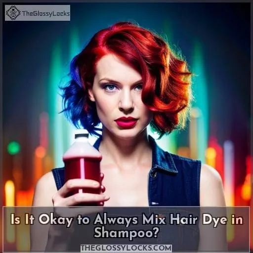 Is It Okay to Always Mix Hair Dye in Shampoo?