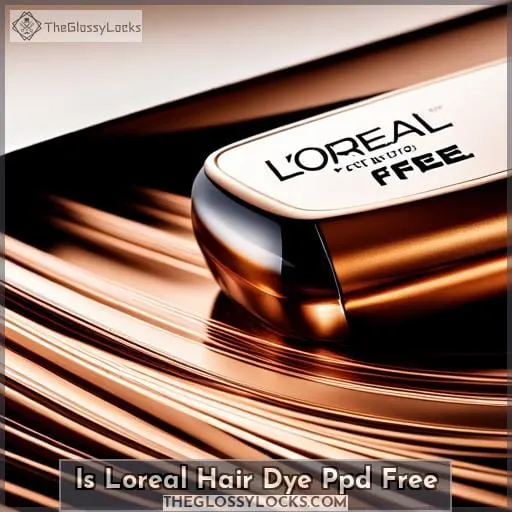 is loreal hair dye ppd free