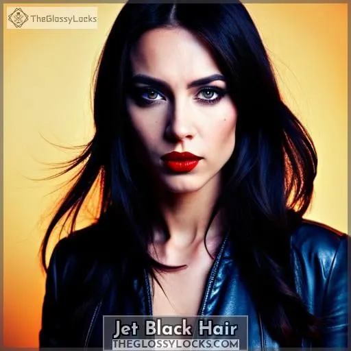 Jet Black Hair