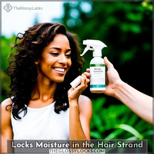 Locks Moisture in the Hair Strand